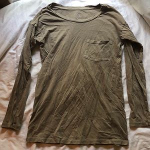 J crew army green long-sleeve
